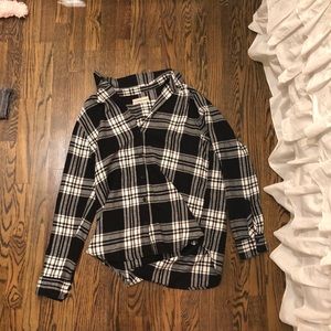 Black and white urban outfitters flannel- s/m